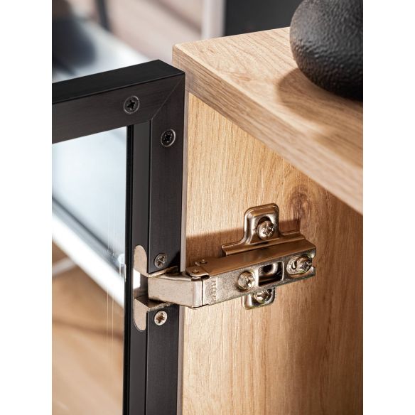 Obývačka LIAM, dub hickory jackson/čierny mat