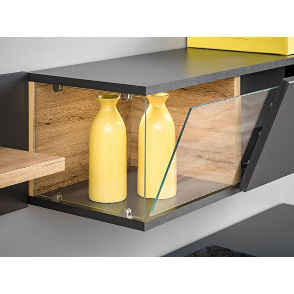 Obývačka SILK, dub wotan/antracit