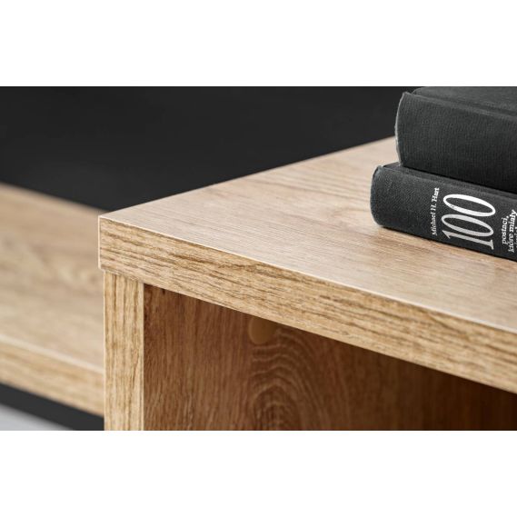 Obývačka SILK III, dub ribbeck/čierny mat