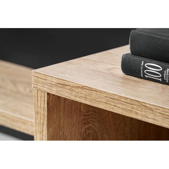 Obývačka SILK III, dub ribbeck/čierny mat