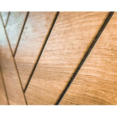 Obývačka SWITCH IV LAMEL, dub wotan/čierny lesk 2