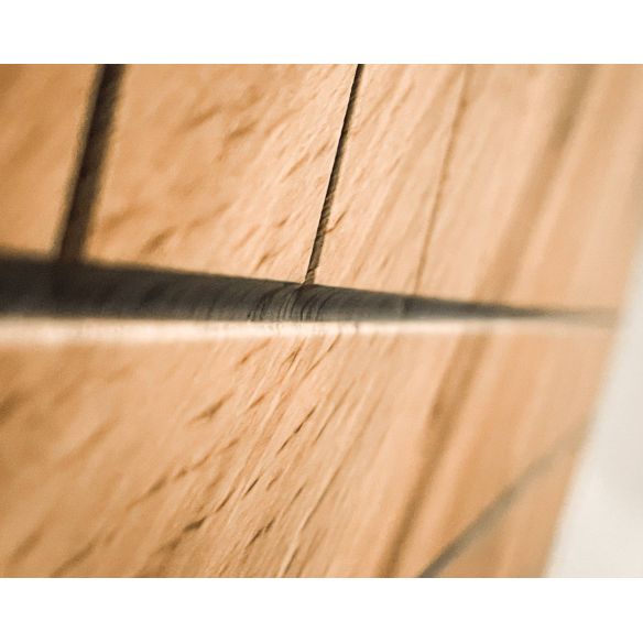 Obývačka SWITCH VI LAMEL, dub wotan/čierny lesk