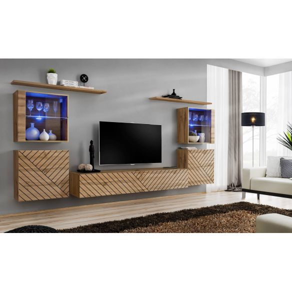 Obývačka SWITCH XIV LAMEL, dub wotan