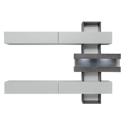 Obývačka TOKYO, dub grafit/perla grey 2