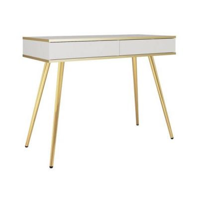 Toaletný stolík ORO T102, biela/nohy zlaté