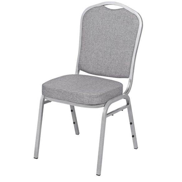 Banketová stolička EXPERT ES, ES-121 strieborná/sivá