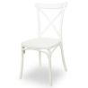 Svadobná stolička FIORINI, 501 biela