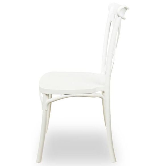 Svadobná stolička FIORINI, 501 biela