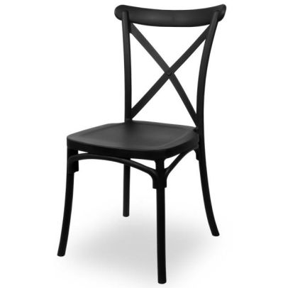 Svadobná stolička FIORINI, 100 čierna