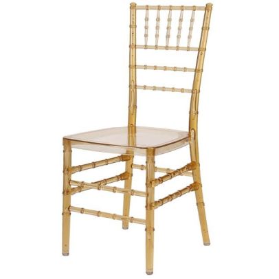 Svadobná stolička TIFFANY CHIAVARI I, 010 priehľadná jantár