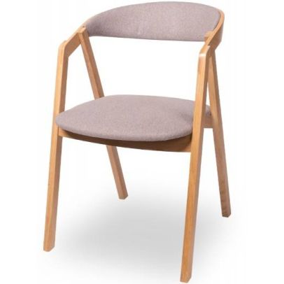 Reštauračná stolička FUTURA ALL TAP, 080.C02 dub/béžová