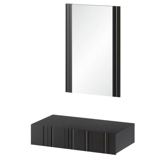 Toaletný stolík ISLA, čierny mat