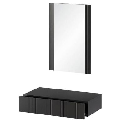 Toaletný stolík ISLA, čierny mat 2