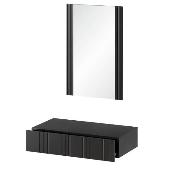 Toaletný stolík ISLA, čierny mat