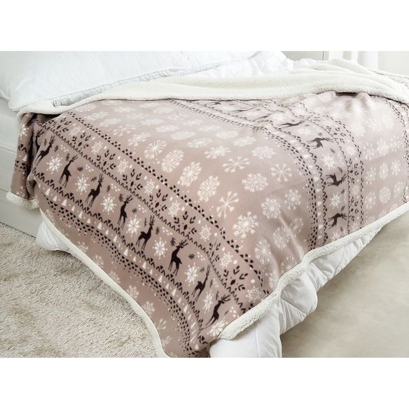 Deka BUFFALO 150x200 sivobiele vločky