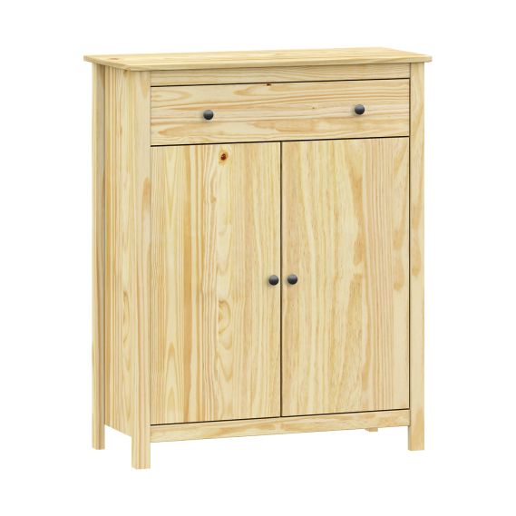 Komoda 2 dvere + zásuvka TORINO kovové úchytky