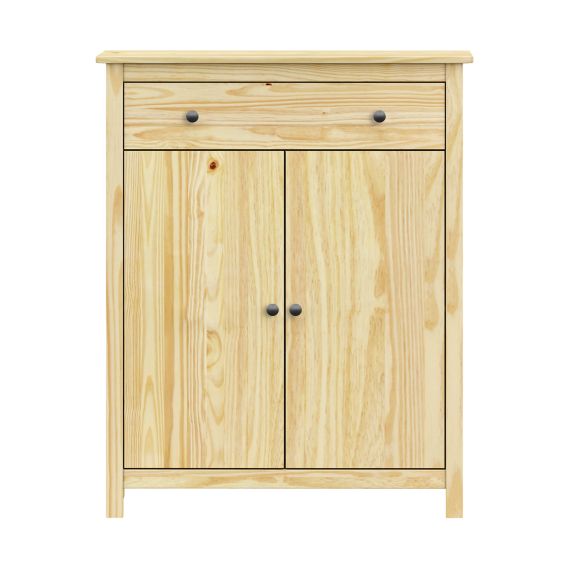 Komoda 2 dvere + zásuvka TORINO kovové úchytky