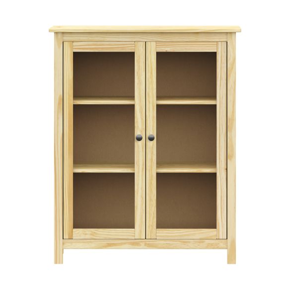 Vitrína 2 dvere TORINO kovové úchytky