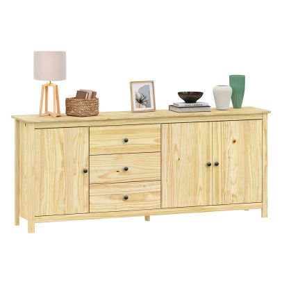 Komoda 3 dvere + 3 zásuvky TORINO kovové úchytky