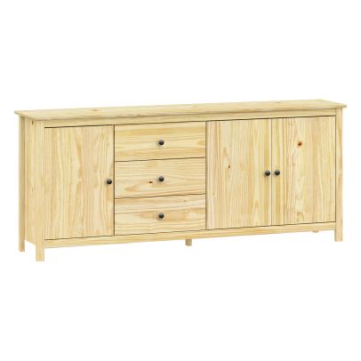 Komoda 3 dvere + 3 zásuvky TORINO kovové úchytky 2