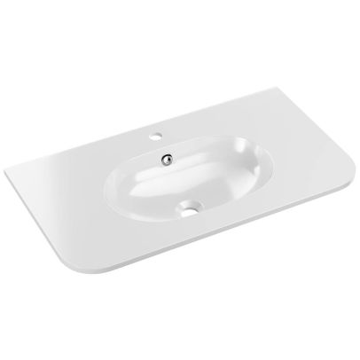 Umývadlo do kúpeľne PURE WHITE 80, biely lesk