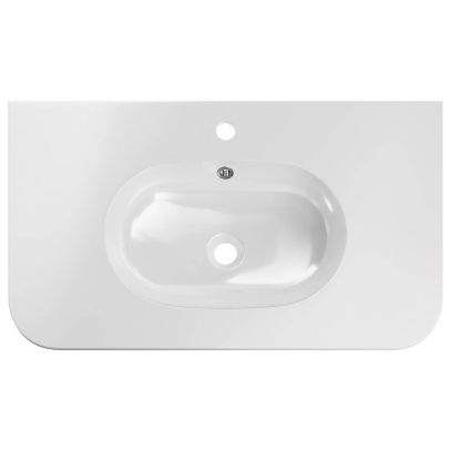 Umývadlo do kúpeľne PURE WHITE 80, biely lesk 2