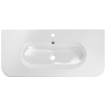 Umývadlo do kúpeľne PURE WHITE 100, biely lesk 2