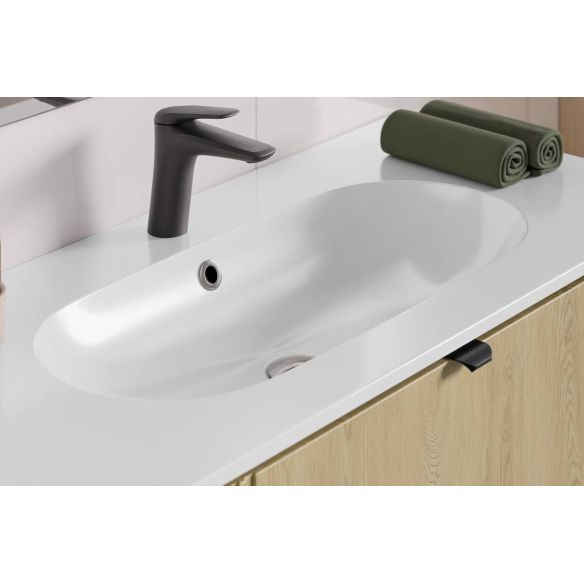 Umývadlo do kúpeľne PURE WHITE 100, biely lesk