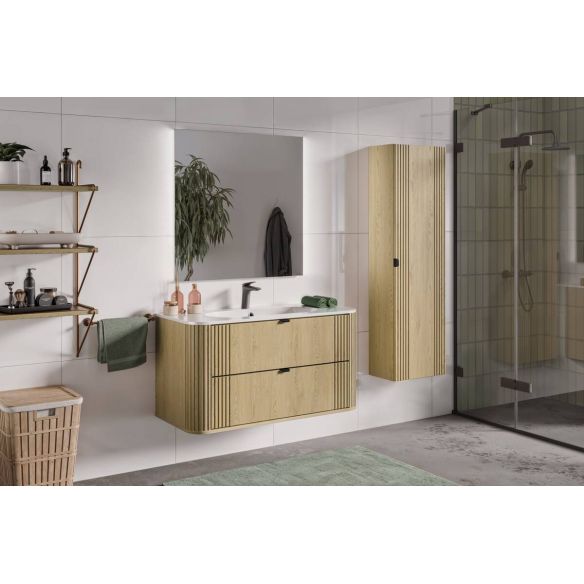 Umývadlo do kúpeľne PURE WHITE 100, biely lesk