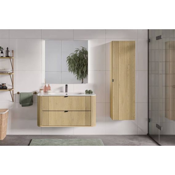 Umývadlo do kúpeľne PURE WHITE 100, biely lesk