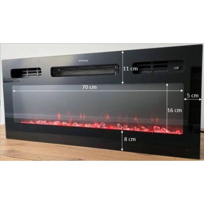 Elektrický krb KOMINEK, modrá 2