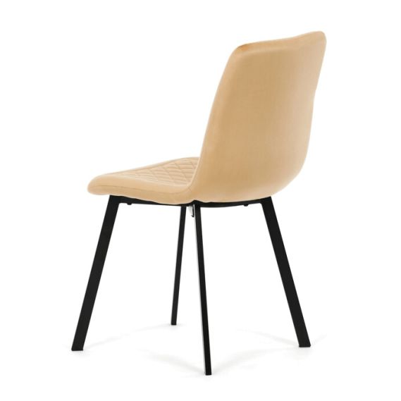 Jedálenská stolička, žltá, zamat matný, DCL-973 YEL4