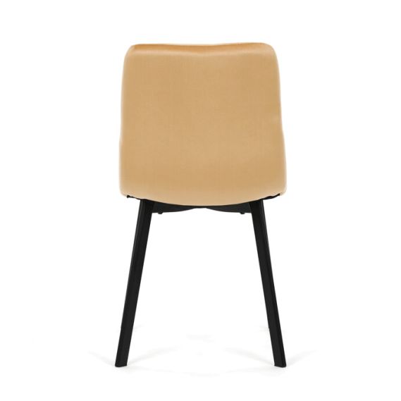 Jedálenská stolička, žltá, zamat matný, DCL-973 YEL4