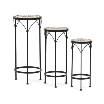 Stojan na kvety 31x31x67cm, keramika, béžová, US1601