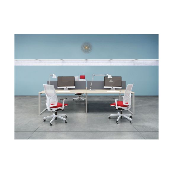 Kancelárska stolička 1850 SYN OMNIA ALU PDH WHITE